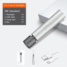 Supfire Wholesale zoom antorcha portátil Mini linterna led luz de mano recargable linterna led con zoom